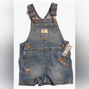 Oshkosh Toddler Girls Jean Coveralls Size 18M NWT